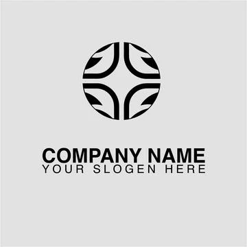 Abstract circle logo design vector template for company brand identity and Stock Illustration