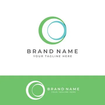 Abstract circle logo elements, circle lines, minimalist circles, creative i.. Illustrazione stock