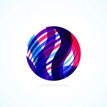 Abstract circle logo - minimalist emblem, timeless and universal shape of circle Stock Illustration