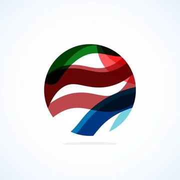 Abstract circle logo - minimalist emblem, timeless and universal shape of circle Stock Illustration