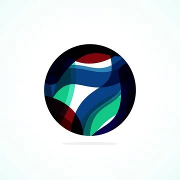 Abstract circle logo - minimalist emblem, timeless and universal shape of circle Stock Illustration