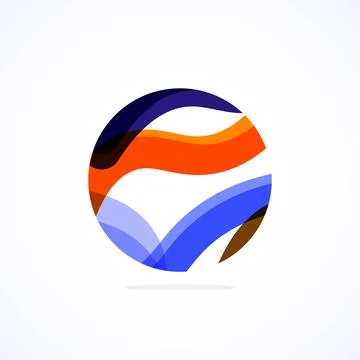 Abstract circle logo - minimalist emblem, timeless and universal shape of circle Stock Illustration