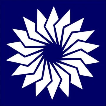 Abstract circle logo sun Stock Illustration