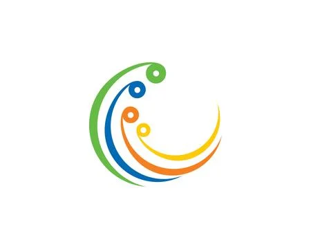 Abstract Circle Logo Template Stock Illustration