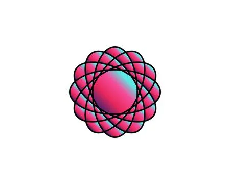 Abstract Circle Logo Template Stock Illustration
