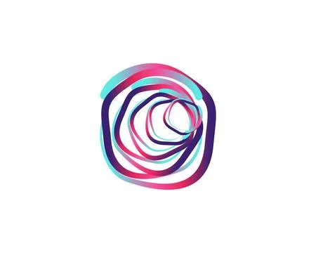 Abstract Circle Logo Template Stock Illustration