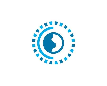 Abstract Circle Logo Template Stock Illustration