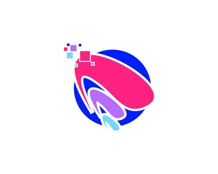 Abstract Circle Logo Template Stock Illustration