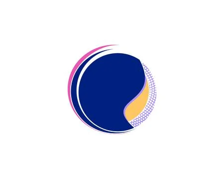 Abstract Circle Logo Template Stock Illustration