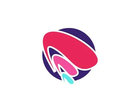 Abstract Circle Logo Template Stock Illustration