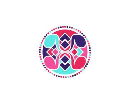Abstract Circle Logo Template Stock Illustration