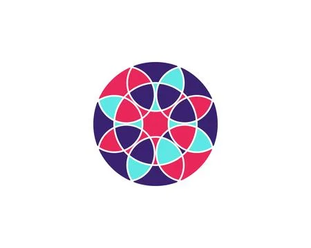 Abstract Circle Logo Template Stock Illustration