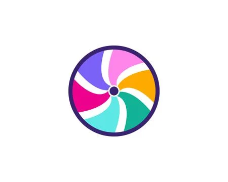 Abstract Circle Logo Template Stock Illustration