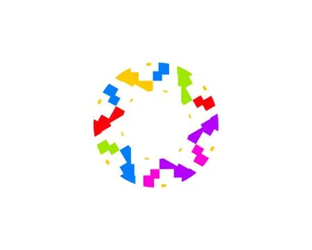 Abstract Circle Logo Template Stock Illustration