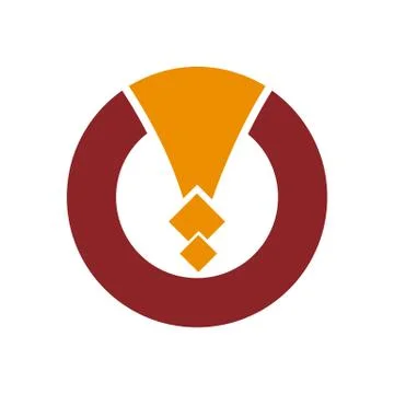 Abstract circle logo vector. abstract circle logo design. abstract tech circl Illustrazione stock