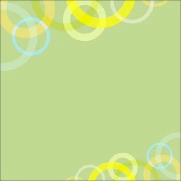 Abstract Circle loop on green soft background. Stock Illustration