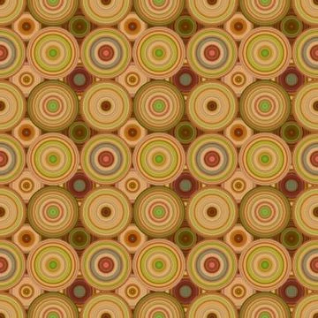 Abstract circle mosaic pattern background - seamless illustration Illustrazione stock