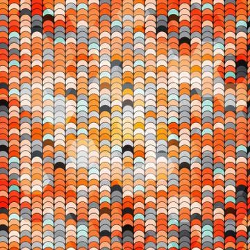 Abstract circle orange parren Stock Illustration