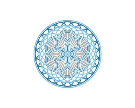 Abstract circle ornament Illustrazione stock