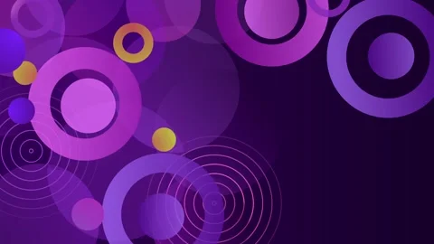Abstract circle pattern background with overlapping rings and soft glowing .. Stock Footage 336748249