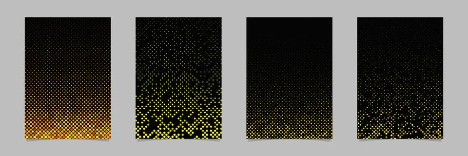 Abstract circle pattern brochure background template set 스톡 일러스트