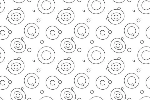 Abstract Circle Pattern Coloring Page Stockillustratie