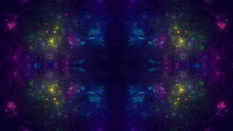 Abstract circle pattern. Geometrical symmetrical ornament. Magic effect. 動画素材 80305585