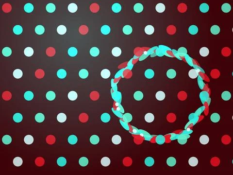 Abstract Circle Pattern with Glowing Ring Stock Photos
