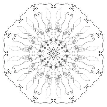 Abstract  circle pattern Stock Illustration