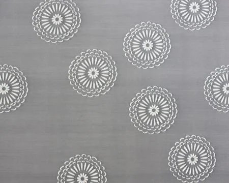 Abstract of circle pattern on textile Stockfoto's