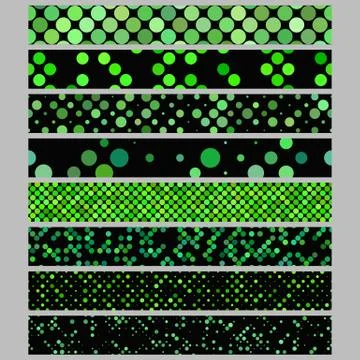 Abstract circle pattern web banner background set Иллюстрация