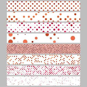 Abstract circle pattern web banner background set Illustrazione stock