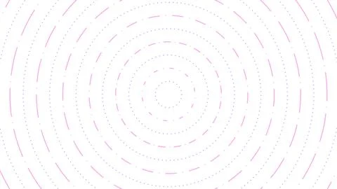 Abstract circle pink lines white background with pink lines and dots pattern イラスト素材