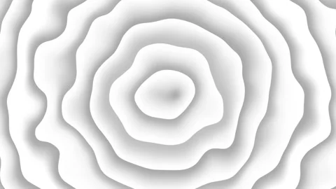 Abstract circle radial loop background in white and gray colours. 3d bg kinetic Stock Footage 339240818