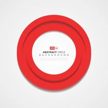 Abstract circle red cover design element. illustration vector eps10 Stock Illustration