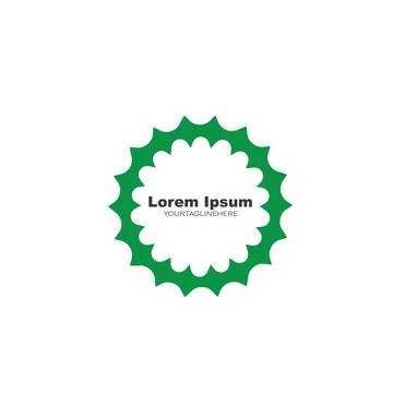Abstract circle ring icon  template vector Stock Illustration