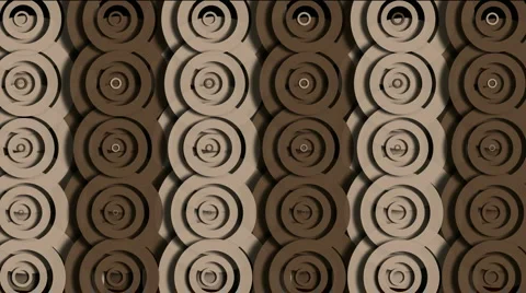 Abstract circle ring ripple cloud pattern round paper biscuit snacks texture. Stock Footage 982091