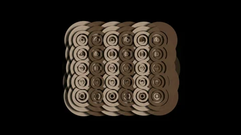 Abstract circle ring ripple cloud pattern,round paper,biscuit snacks texture. Stock Footage 985290