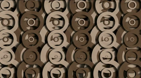 Abstract circle ring ripple cloud pattern,round paper,biscuit snacks texture. Stock Footage 992955