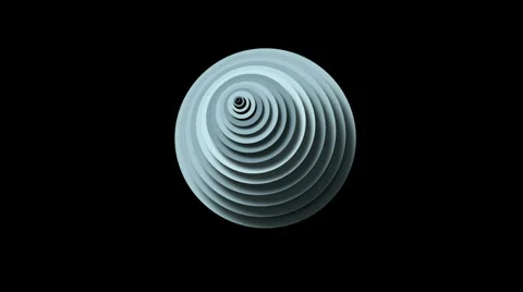 Abstract circle ring rounds 3d tunnel hole,3d paper ripples cards wave space. Stock Footage 958243