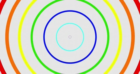 Abstract Circle Round Effect Rainbow Ring.Motion Loop. Stock Footage 171761393