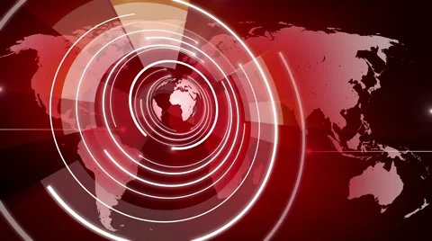 Abstract circle round globe background LOOP 4K red Stock Footage 59799910