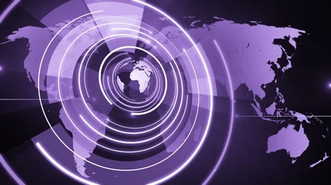 Abstract circle round globe background LOOP 4K violet Stock Footage 59807578