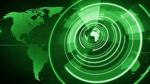 Abstract circle round globe background LOOP 4K space green Stock-Footage 59825033