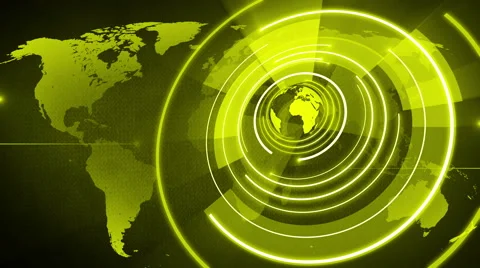 Abstract circle round globe background LOOP 4K yellow Stock Footage 59827029