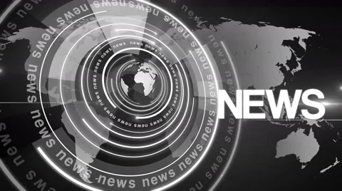 Abstract circle round news background 4K colorless Stock Footage 59870317