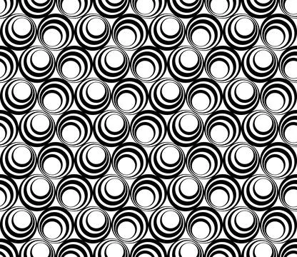 Abstract Circle Seamless Background Pattern Stock Illustration