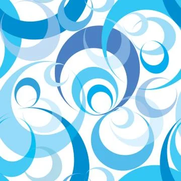 Abstract circle seamless pattern. Bubble ornamental background. 스톡 일러스트