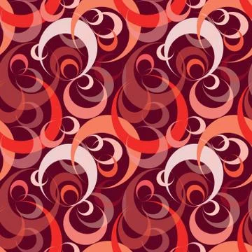 Abstract circle seamless pattern. Bubble ornamental background. 스톡 일러스트