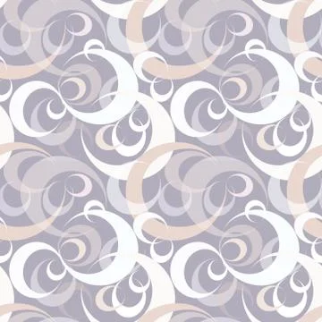 Abstract circle seamless pattern. Bubble ornamental background. 스톡 일러스트